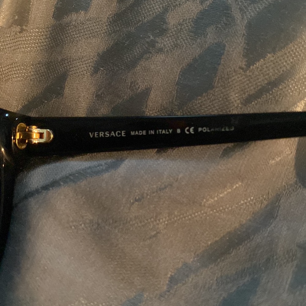 Versace Women's Sunglasses with Black and Brown Accents - Picture 5 of 13